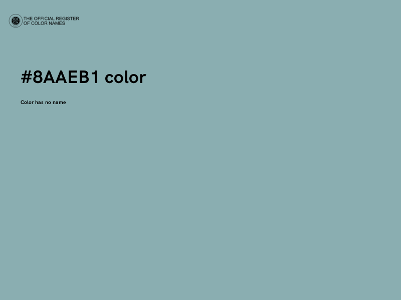 #8AAEB1 color image