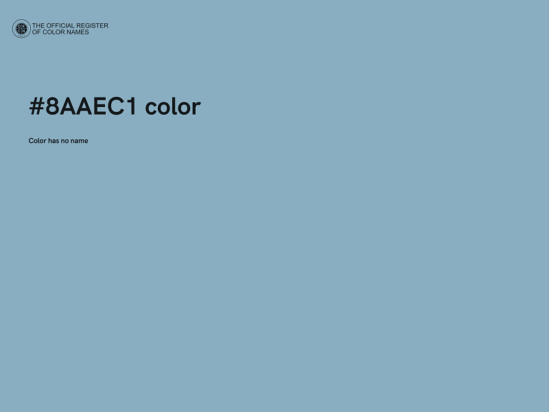 #8AAEC1 color image