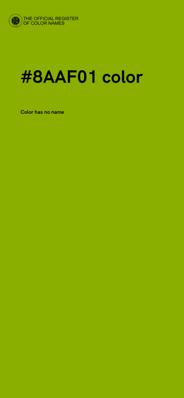 #8AAF01 color image