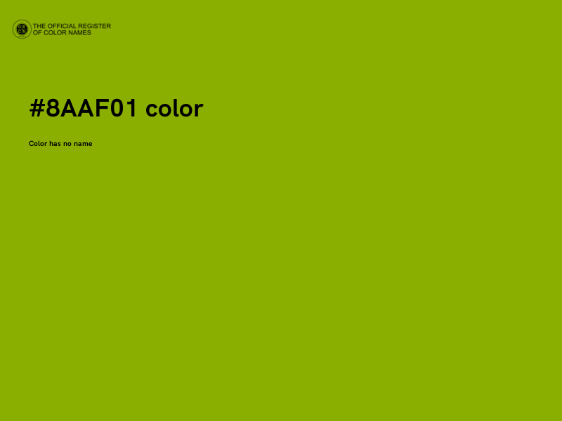 #8AAF01 color image