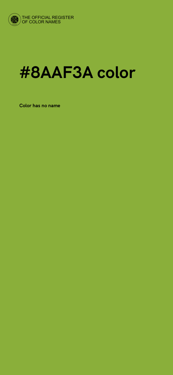 #8AAF3A color image