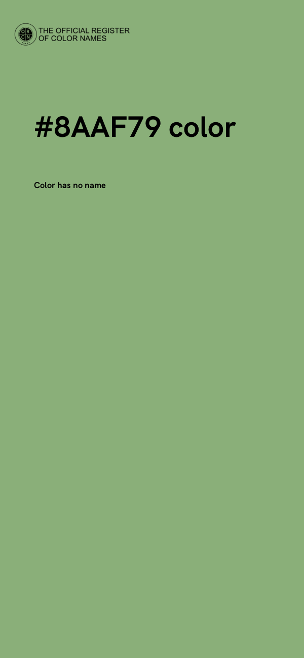 #8AAF79 color image