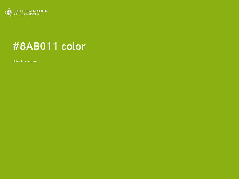 #8AB011 color image