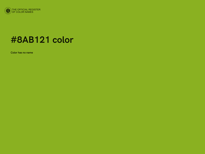 #8AB121 color image