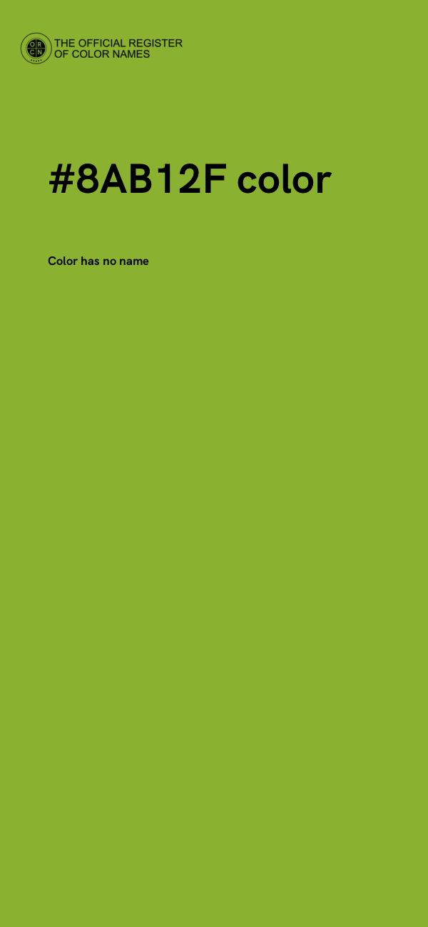 #8AB12F color image