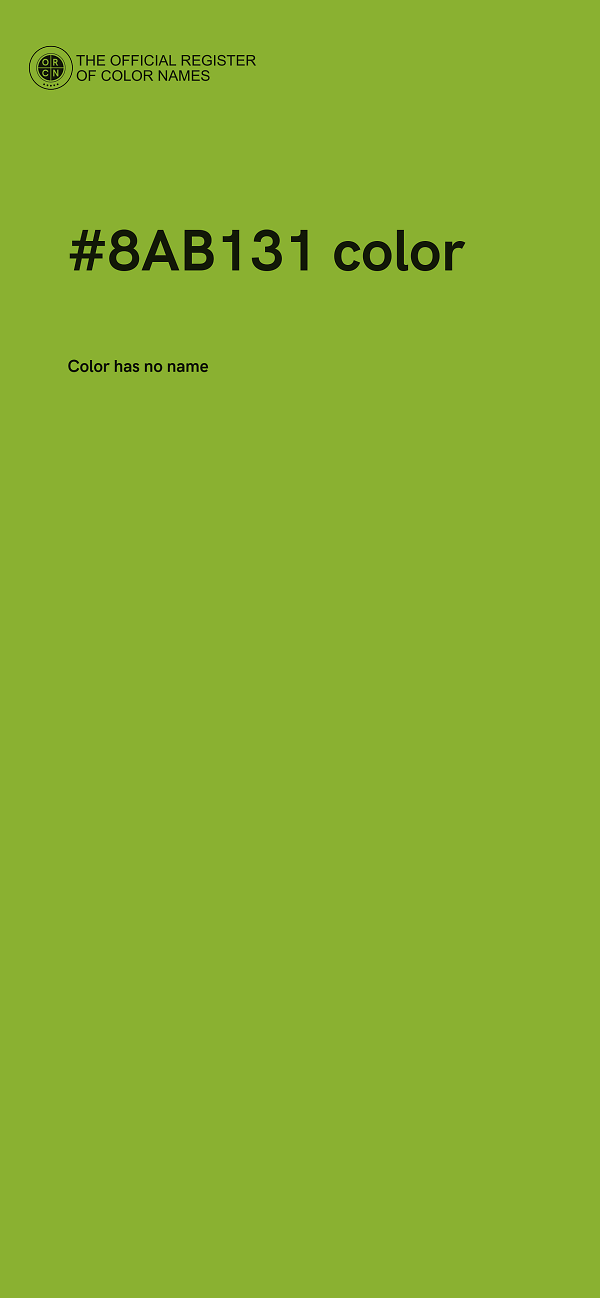 #8AB131 color image