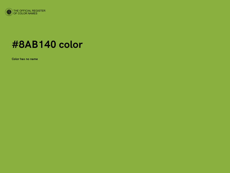 #8AB140 color image