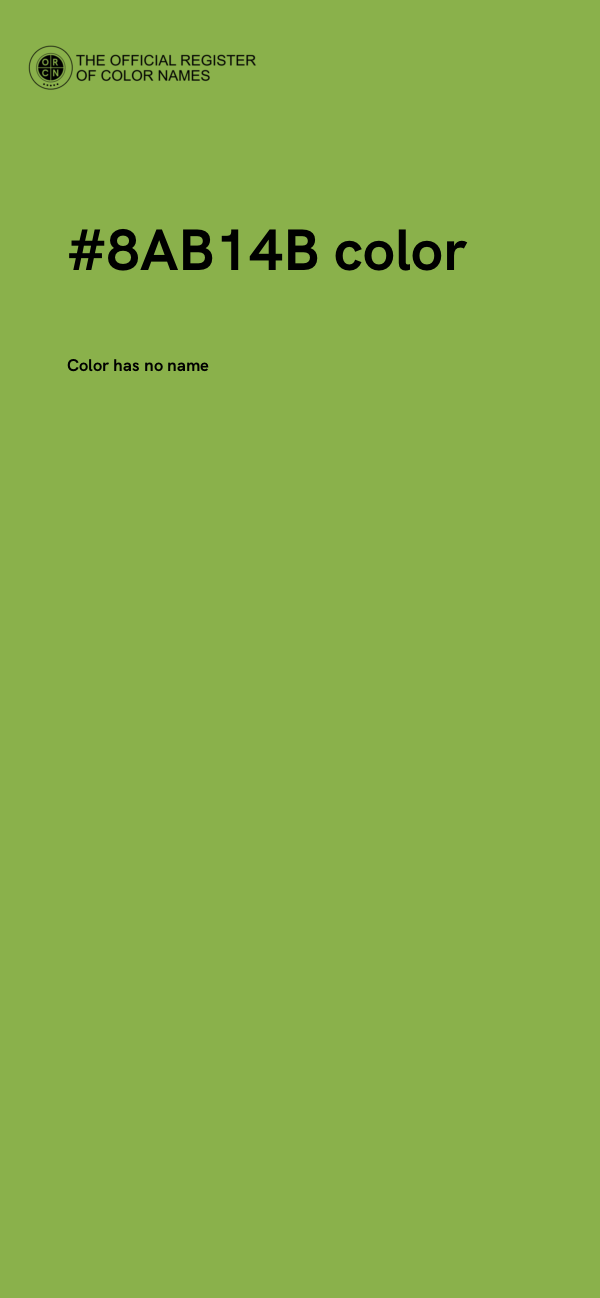 #8AB14B color image