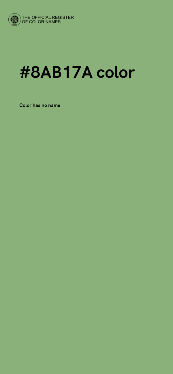 #8AB17A color image