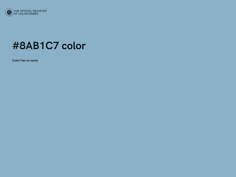 #8AB1C7 color image