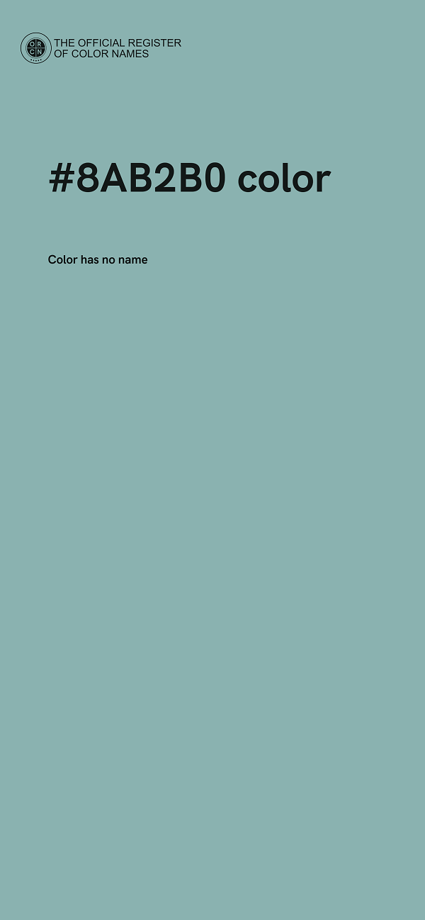 #8AB2B0 color image