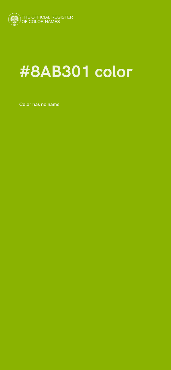 #8AB301 color image