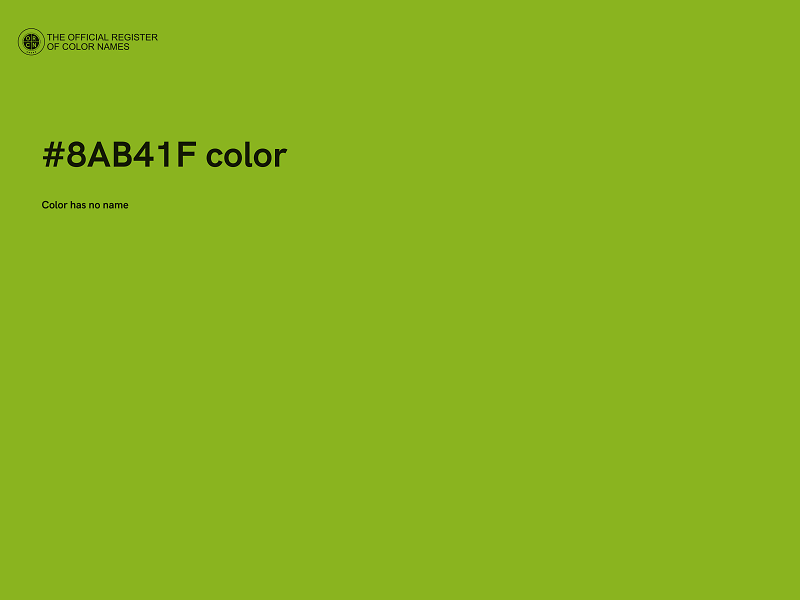 #8AB41F color image