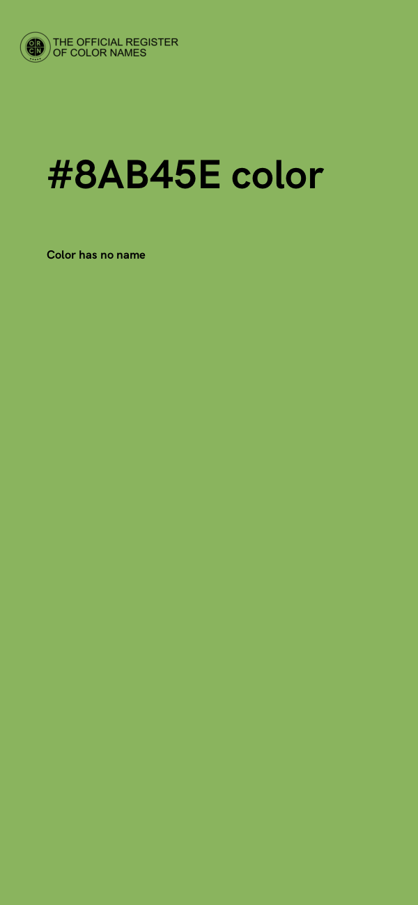#8AB45E color image