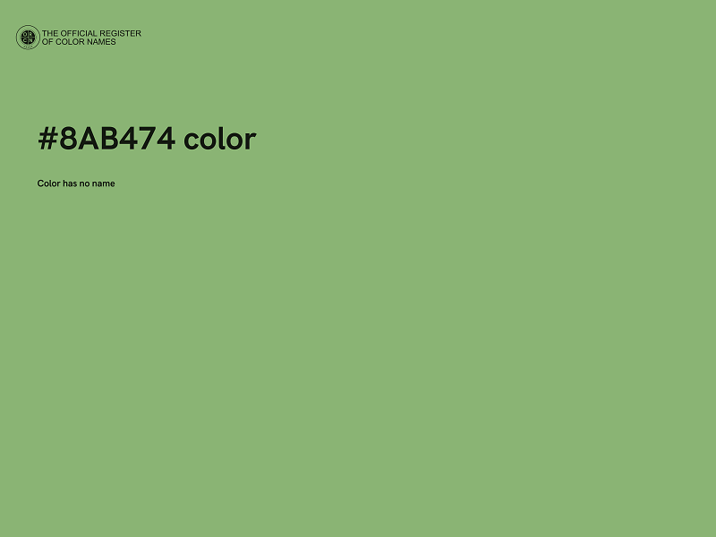 #8AB474 color image