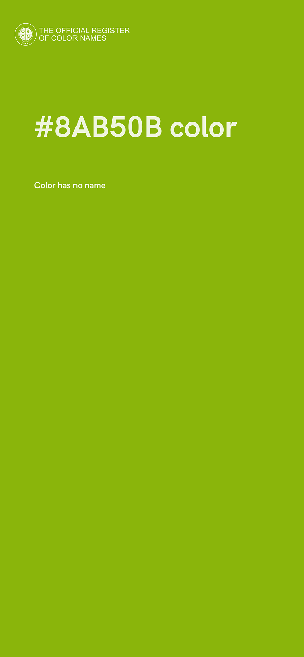 #8AB50B color image