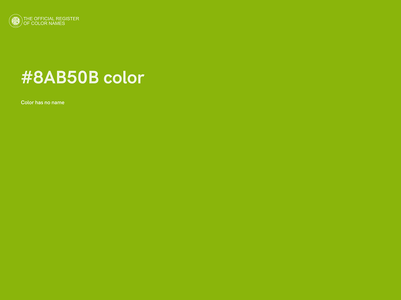 #8AB50B color image
