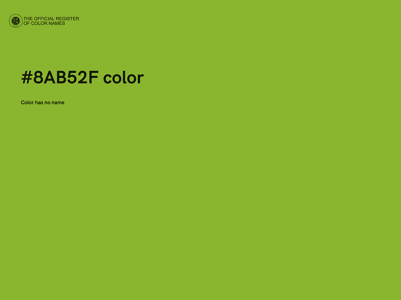 #8AB52F color image