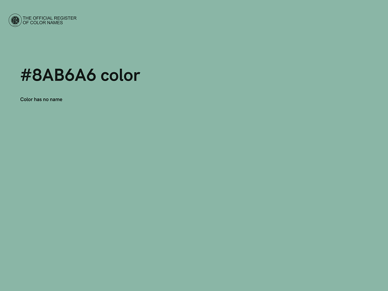 #8AB6A6 color image