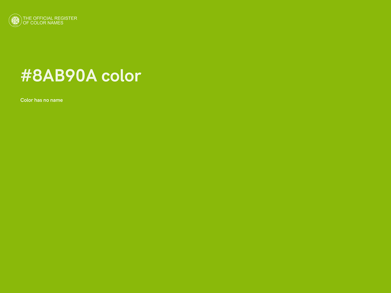 #8AB90A color image