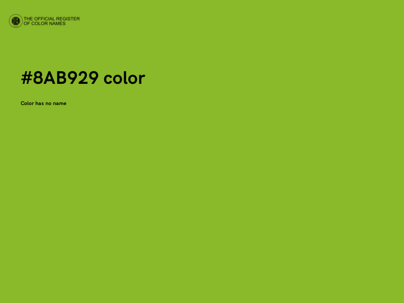 #8AB929 color image