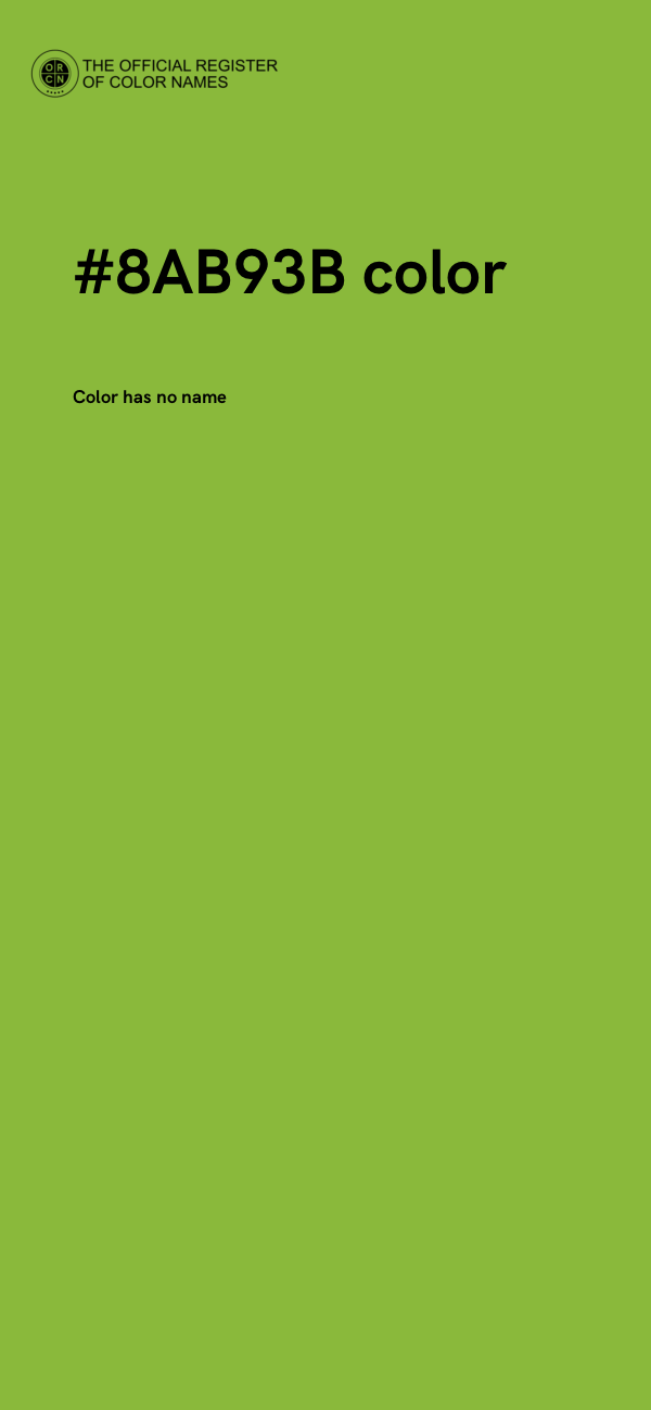 #8AB93B color image