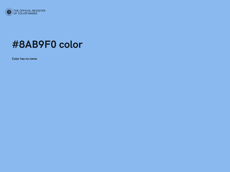 #8AB9F0 color image