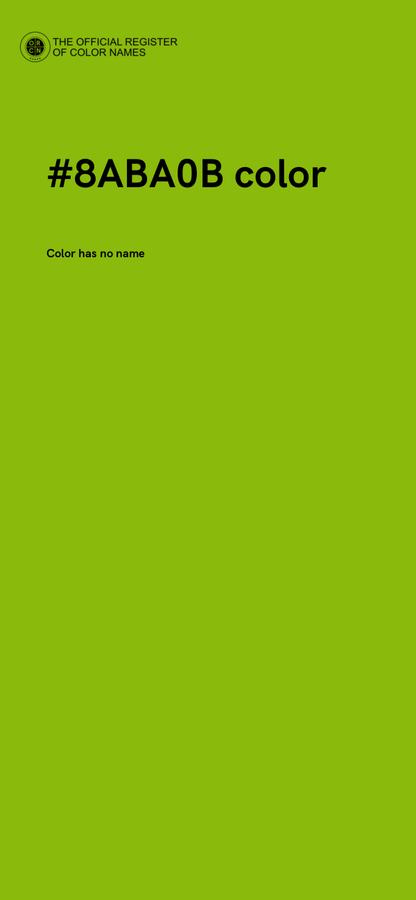 #8ABA0B color image