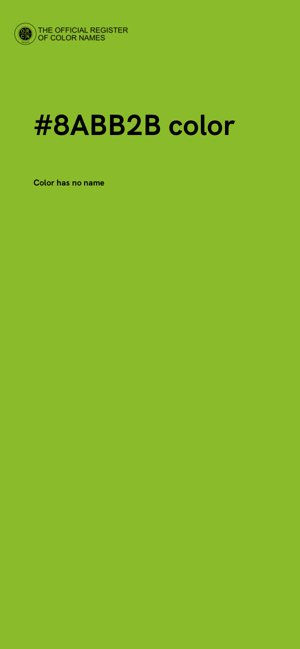 #8ABB2B color image