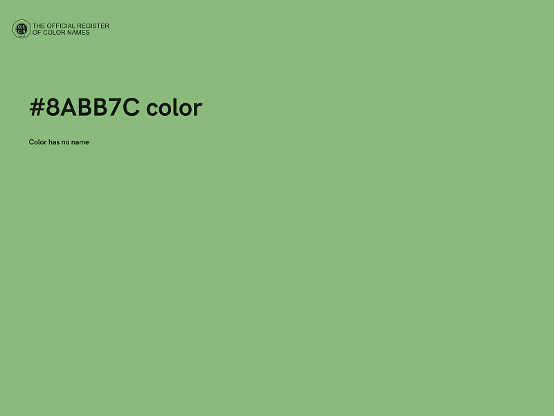 #8ABB7C color image