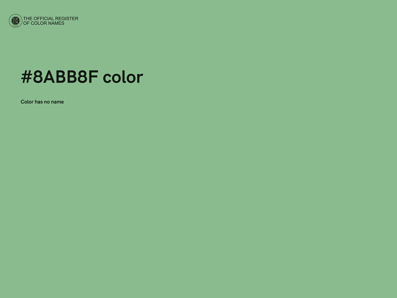 #8ABB8F color image