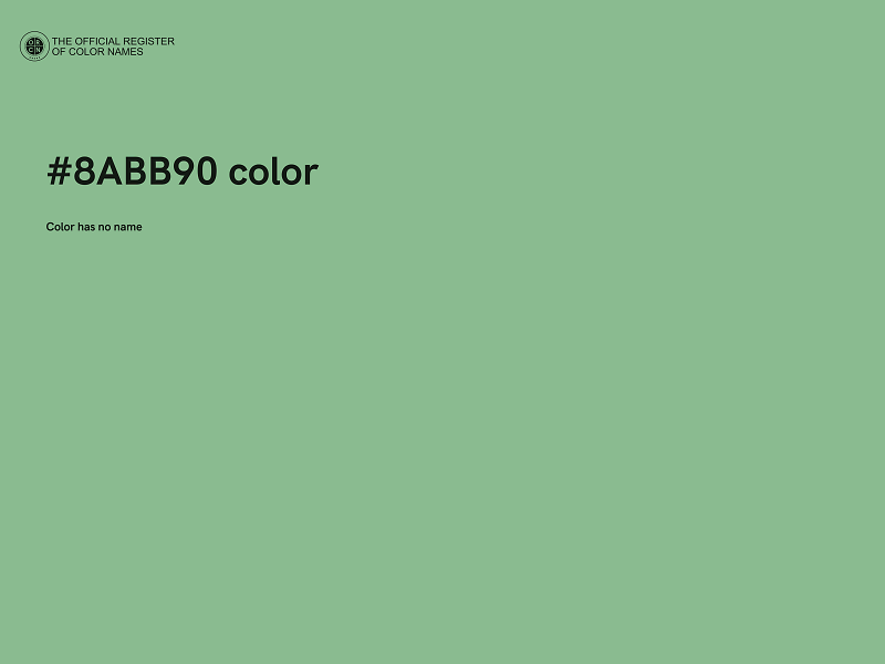 #8ABB90 color image