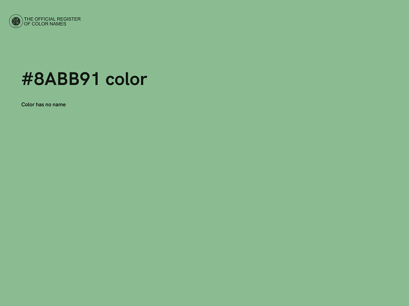 #8ABB91 color image