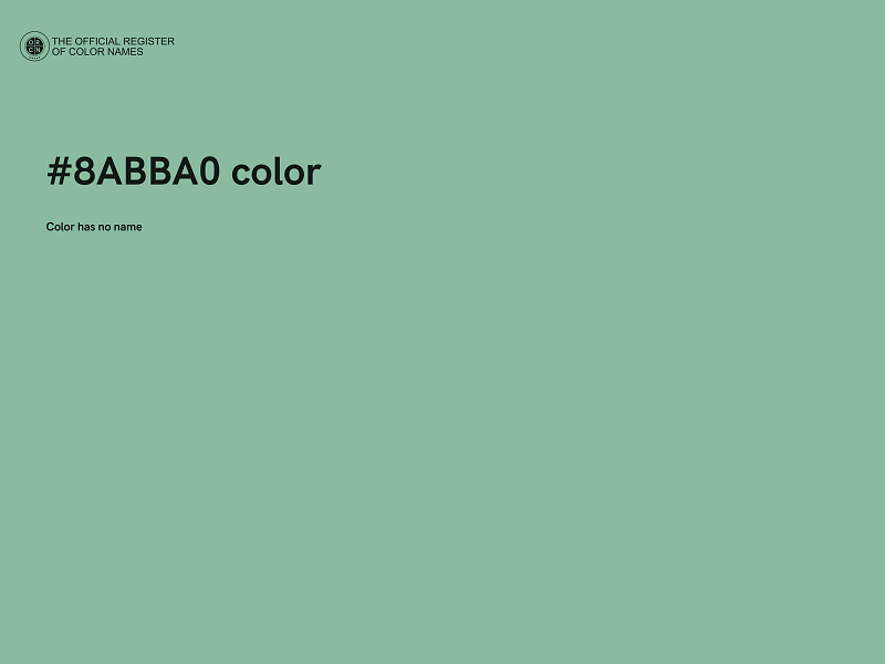 #8ABBA0 color image