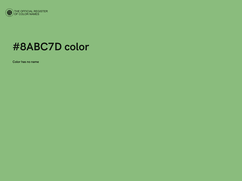 #8ABC7D color image