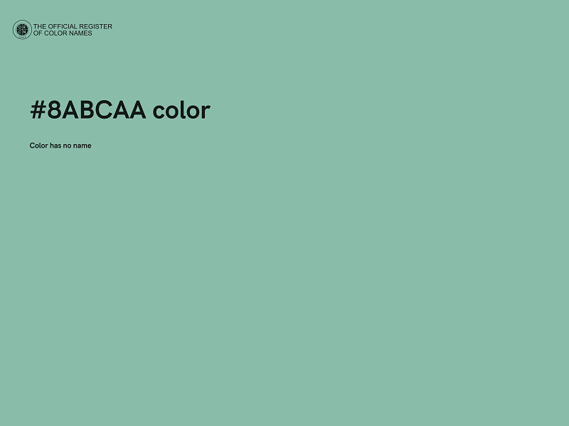 #8ABCAA color image