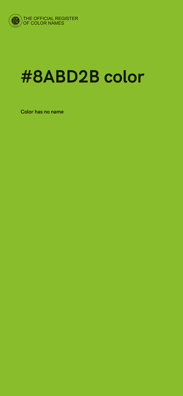 #8ABD2B color image