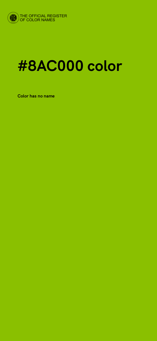 #8AC000 color image