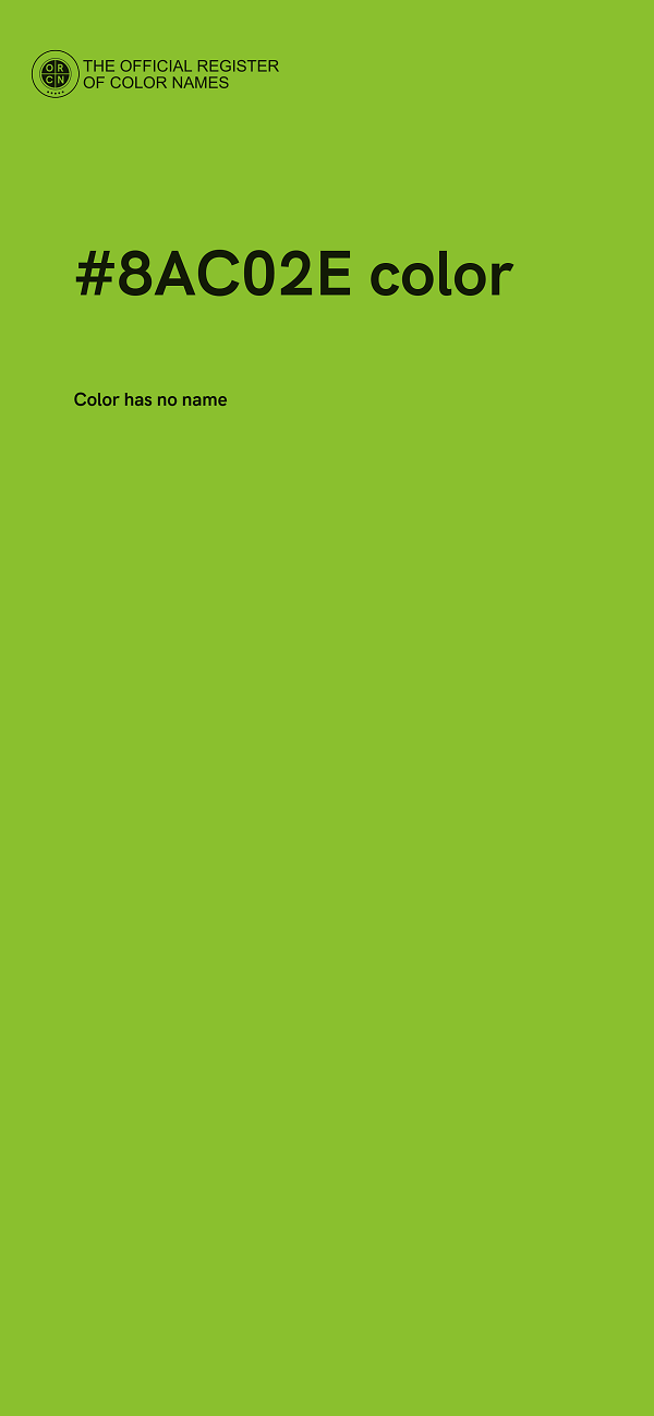 #8AC02E color image
