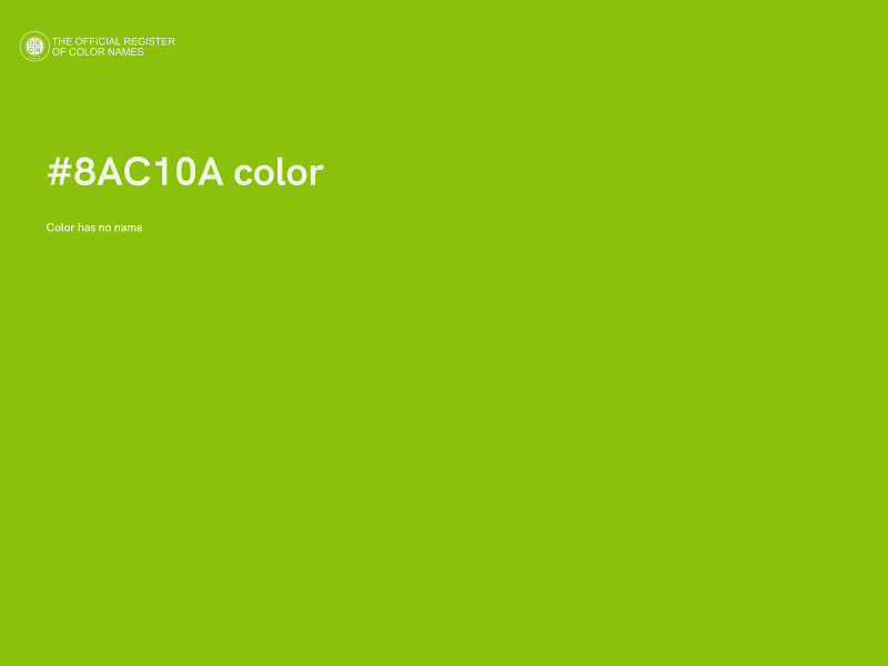 #8AC10A color image