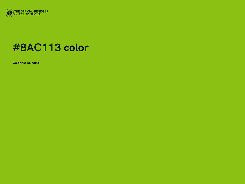 #8AC113 color image
