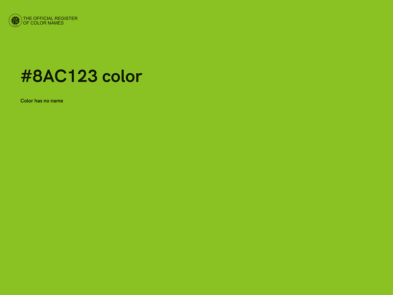 #8AC123 color image