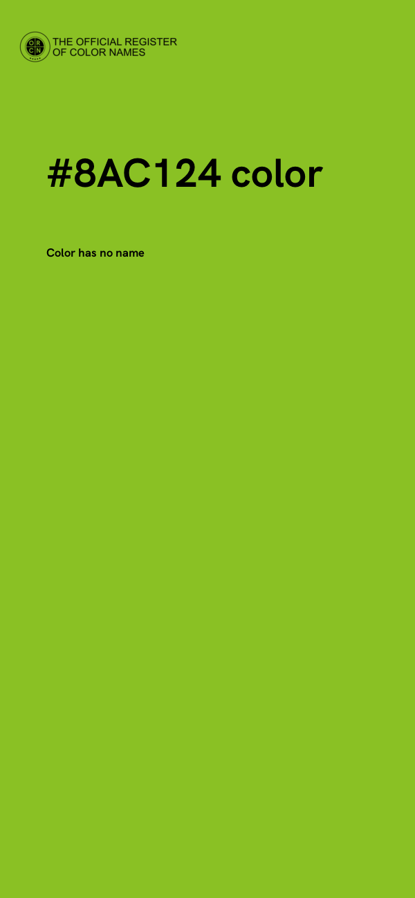 #8AC124 color image