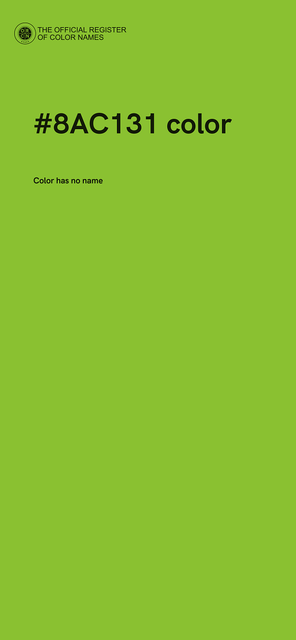 #8AC131 color image