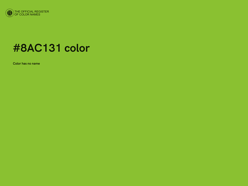 #8AC131 color image