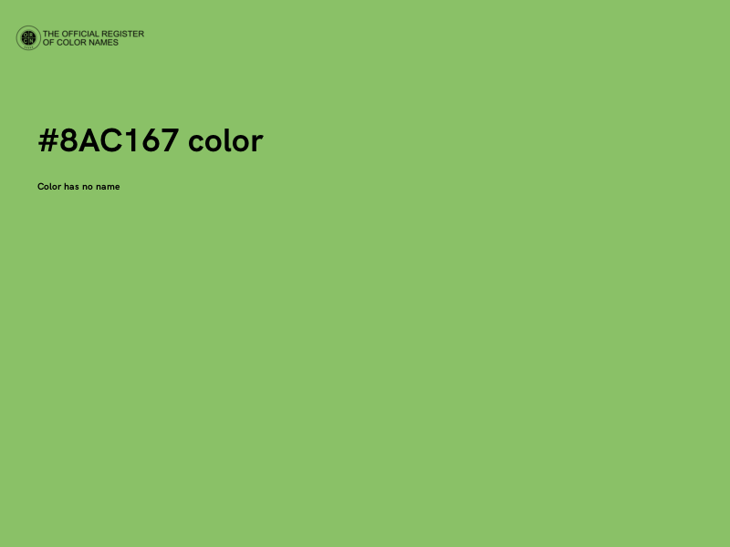 #8AC167 color image