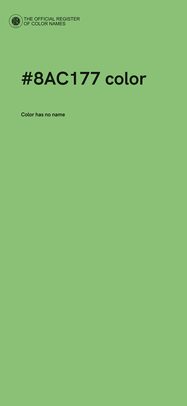 #8AC177 color image