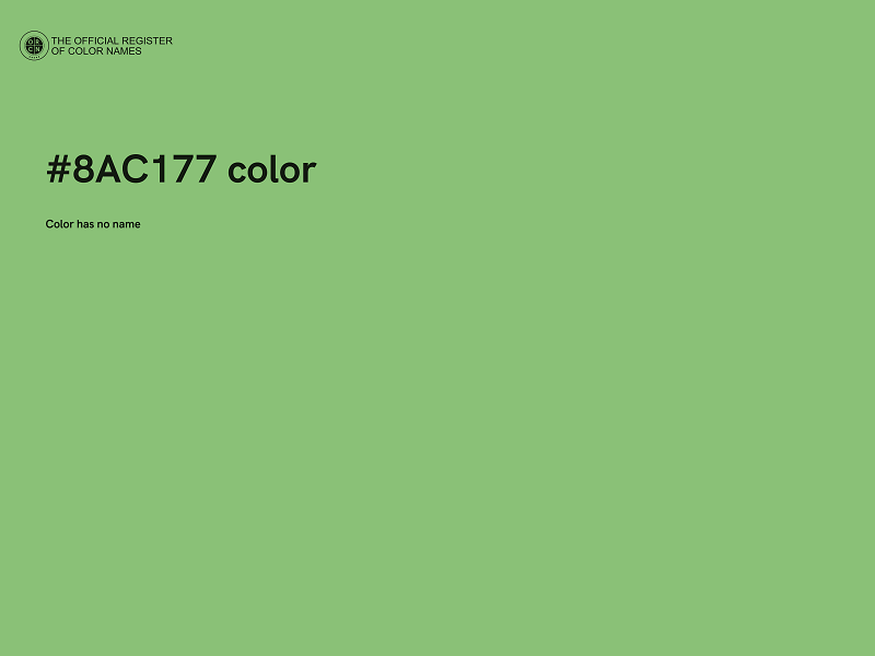 #8AC177 color image