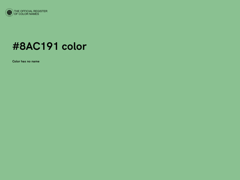 #8AC191 color image