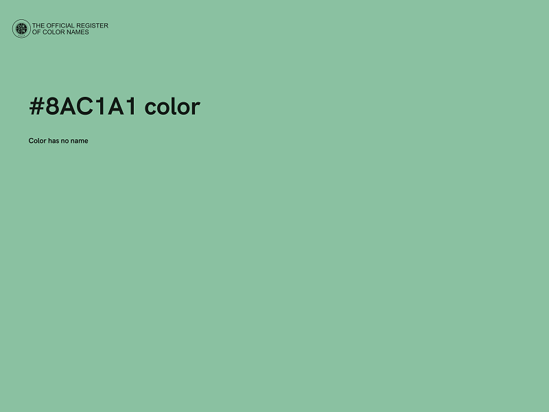 #8AC1A1 color image